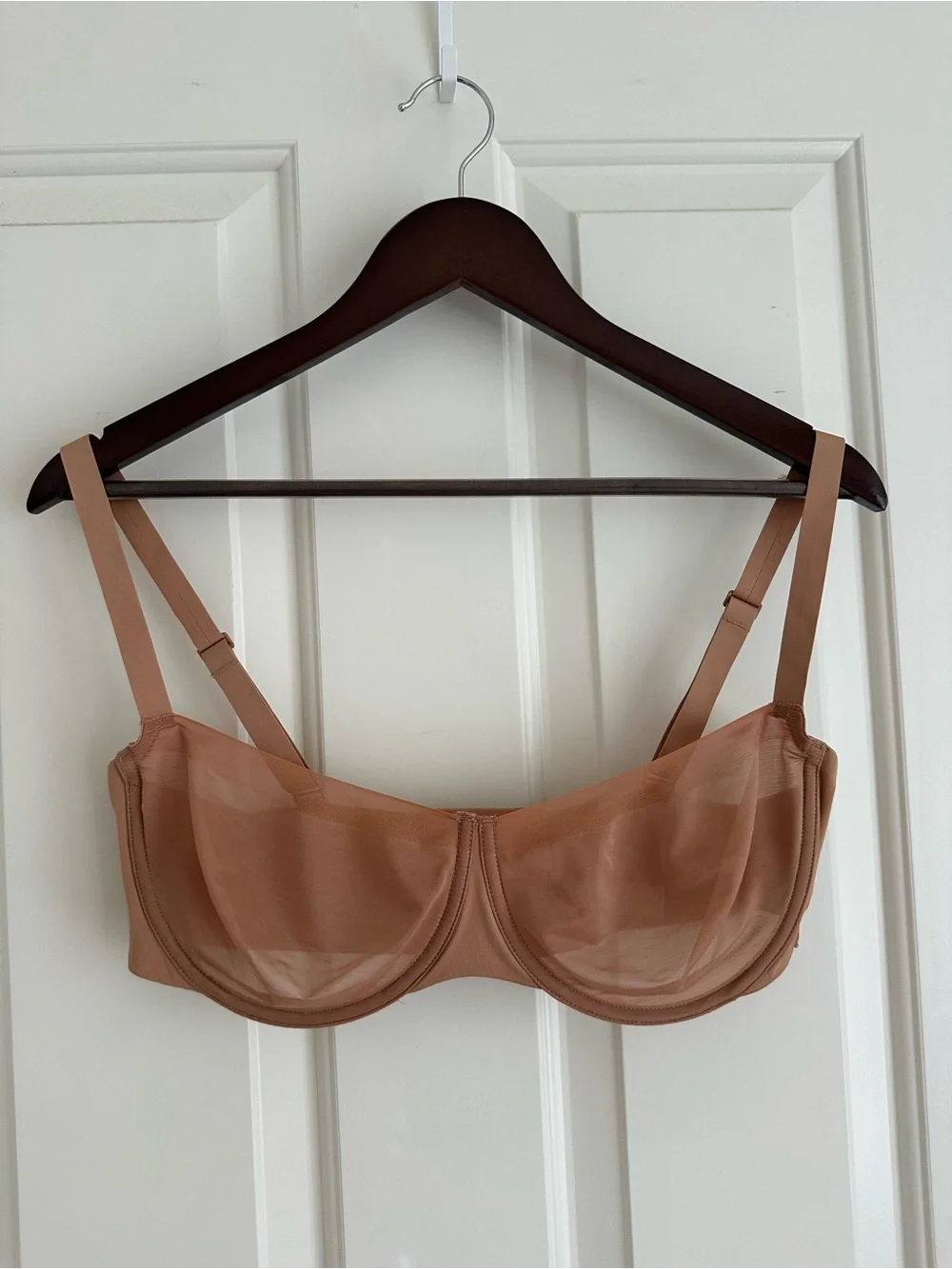 SKIMS Sheer Underwire Bra in Tan - Picture 2 of 3